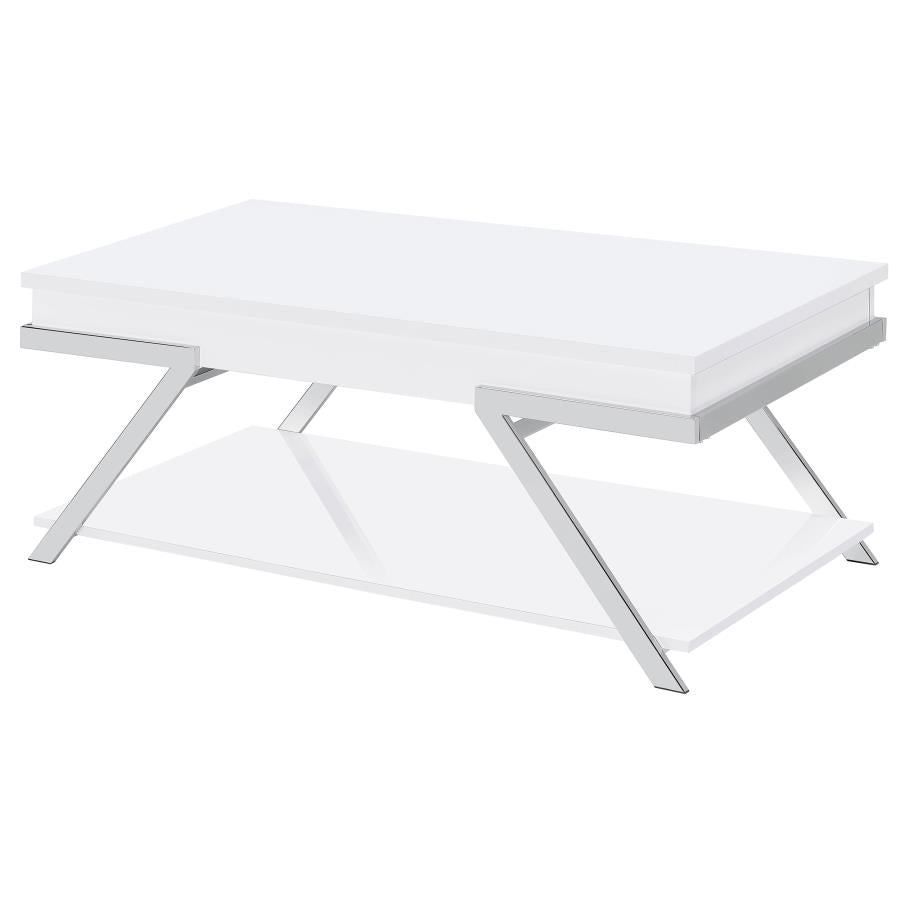 Marcia White Lift Top Coffee Table - MyWaynesHome #