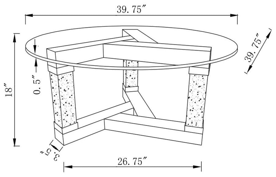 Octave Silver Coffee Table - MyWaynesHome #