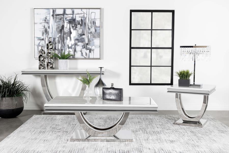 Kerwin White End Table - MyWaynesHome #