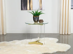 Janessa Gold End Table - MyWaynesHome #