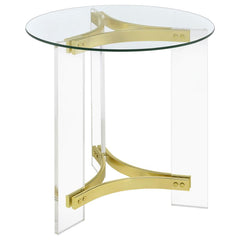 Janessa Gold End Table - MyWaynesHome #