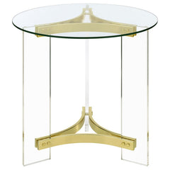 Janessa Gold End Table - MyWaynesHome #