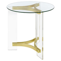 Janessa Gold End Table - MyWaynesHome #