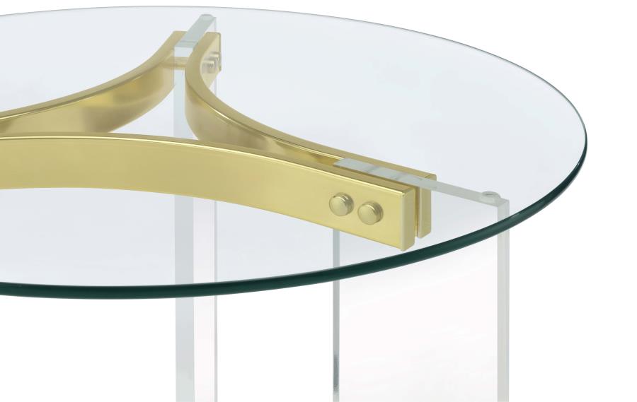 Janessa Gold End Table - MyWaynesHome #