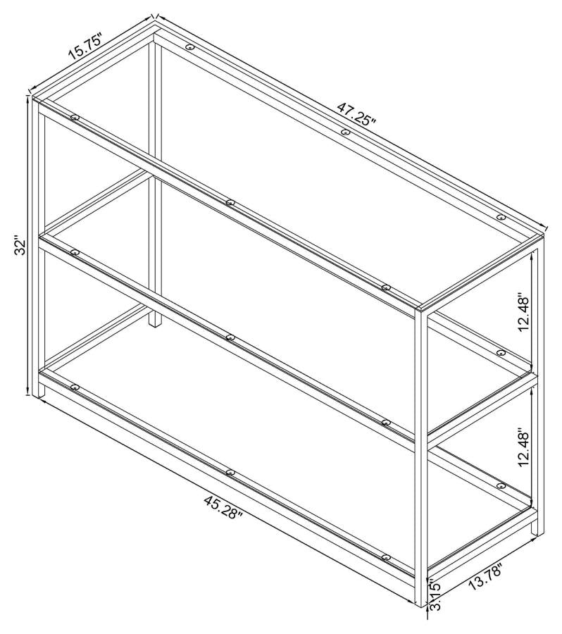 Trini Black Sofa Table - MyWaynesHome #