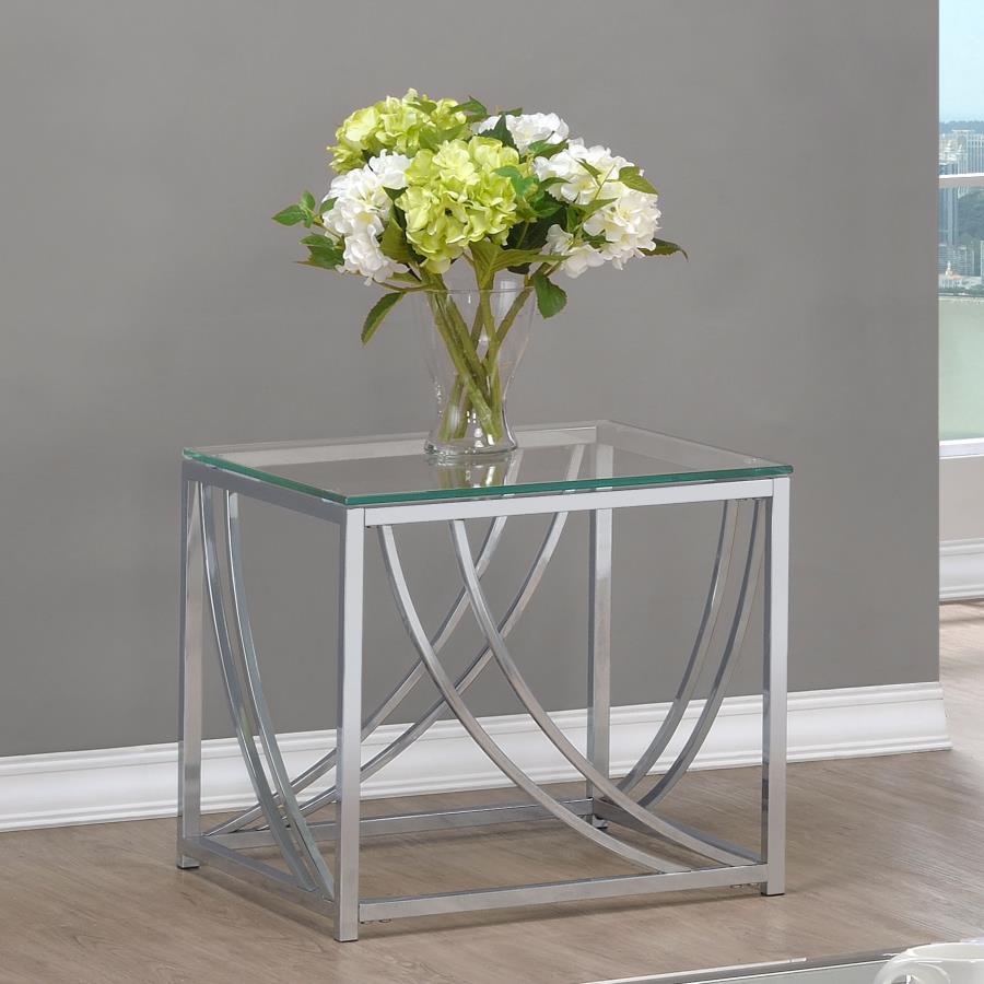 Lille Silver End Table - MyWaynesHome #