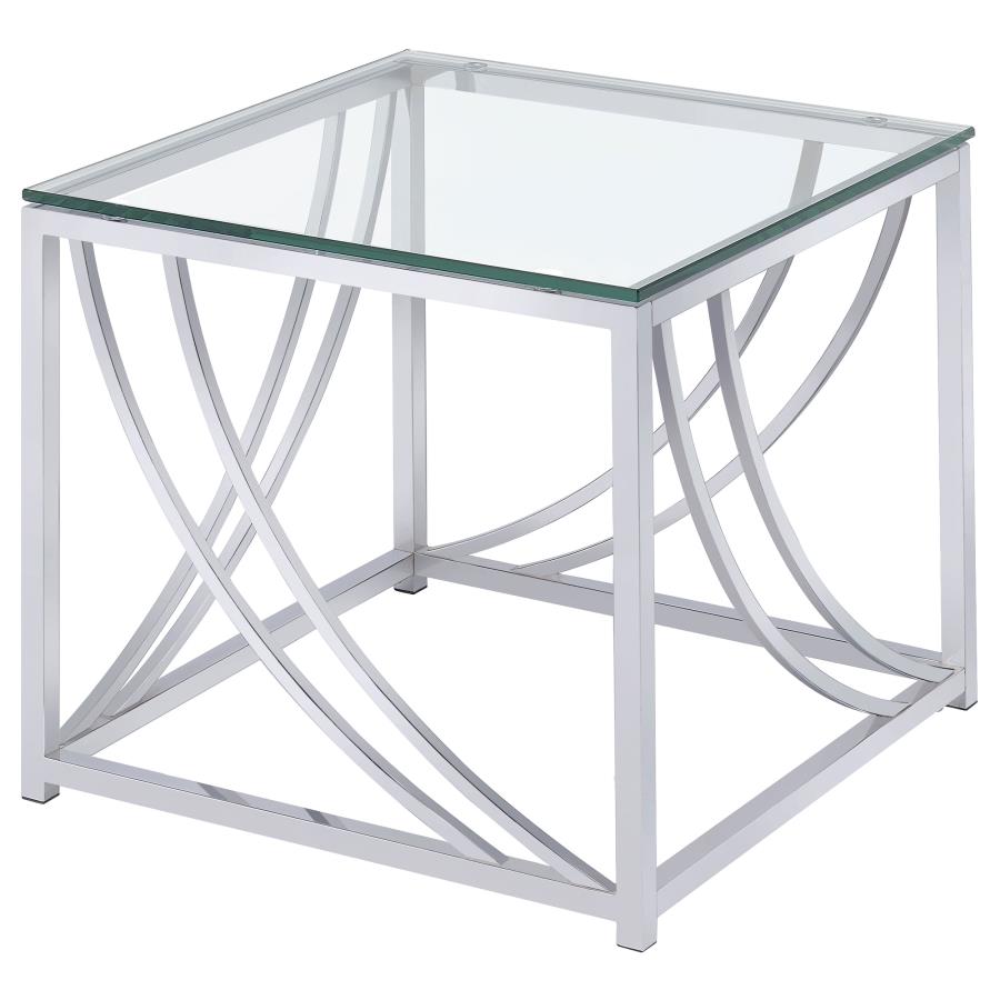 Lille Silver End Table - MyWaynesHome #