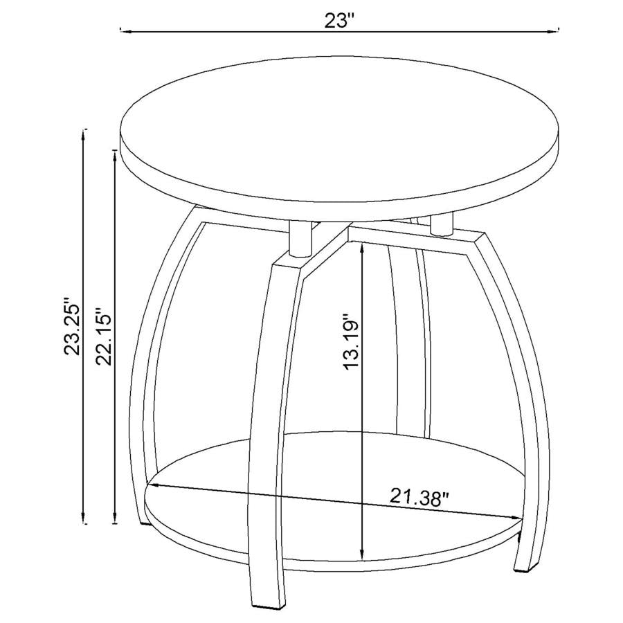 Dacre Black End Table - MyWaynesHome #