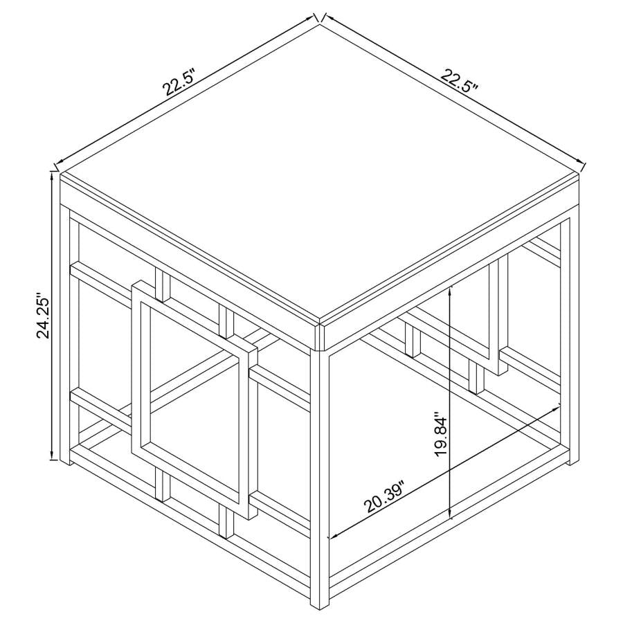 Dafina Silver End Table - MyWaynesHome #