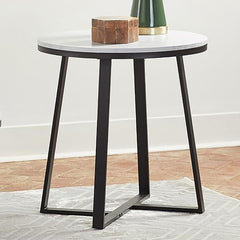 Hugo White End Table - MyWaynesHome #