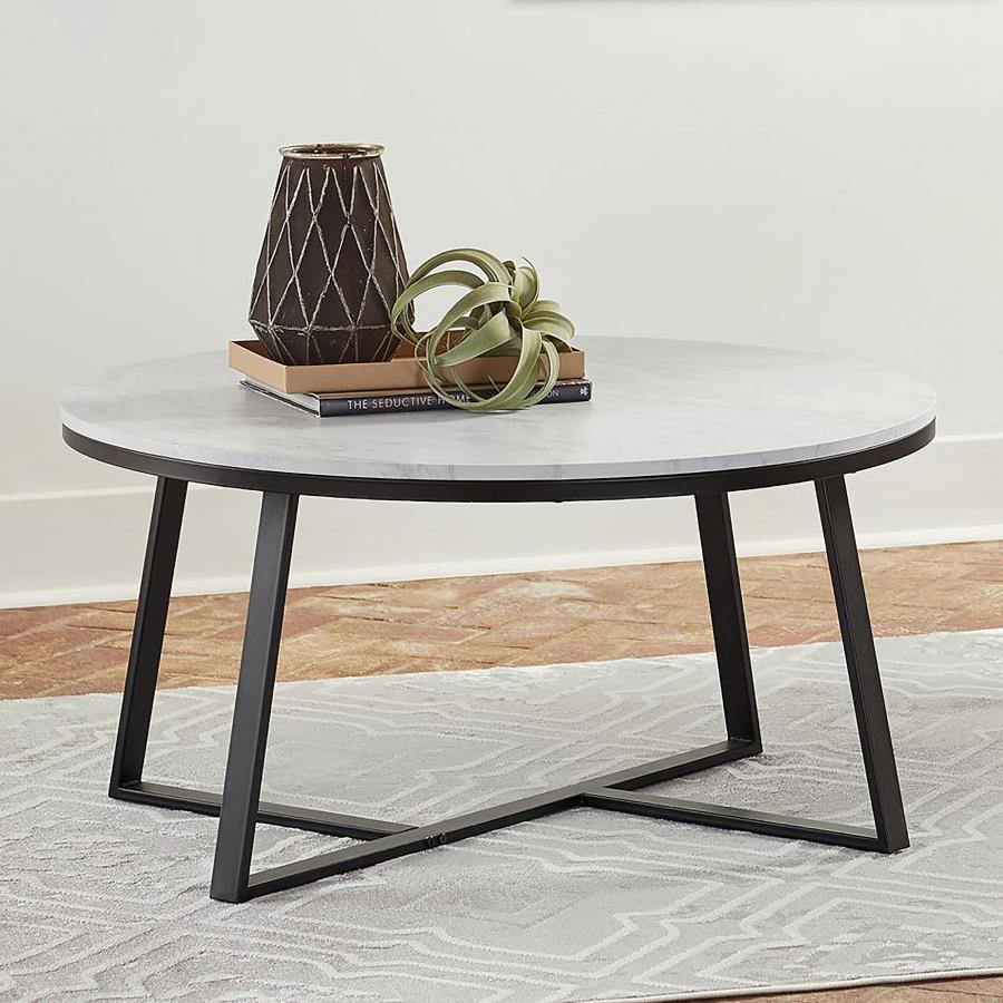 Hugo White Coffee Table - MyWaynesHome #