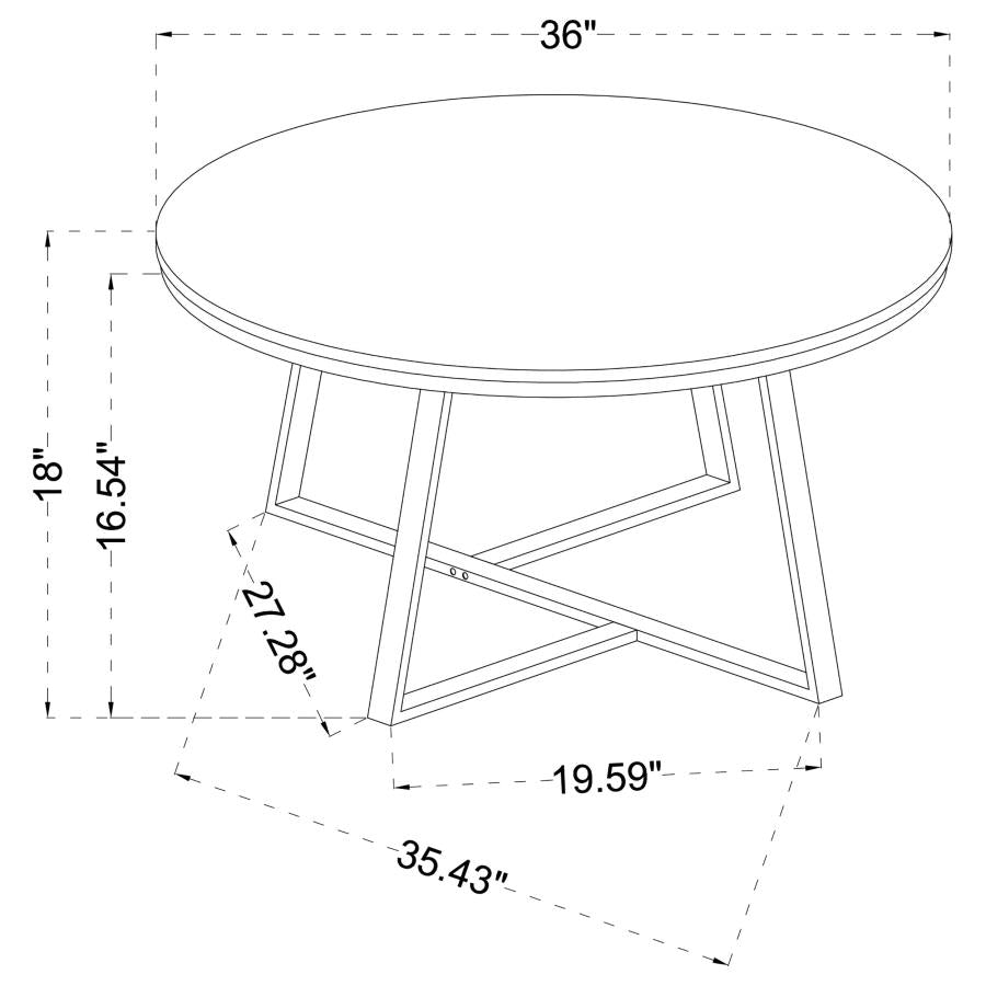 Hugo White Coffee Table - MyWaynesHome #