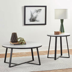 Hugo White Coffee Table - MyWaynesHome #