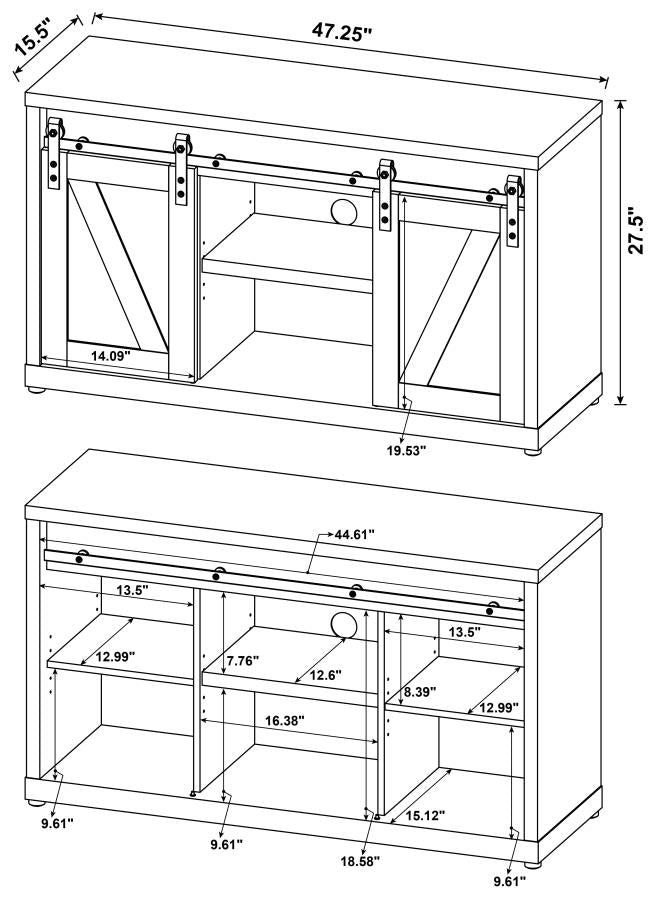 Brockton Grey 48" Tv Stand - MyWaynesHome #