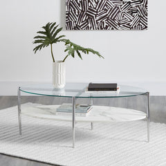 Cadee White Coffee Table - MyWaynesHome #