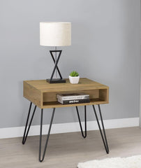 Fanning Brown End Table - MyWaynesHome #
