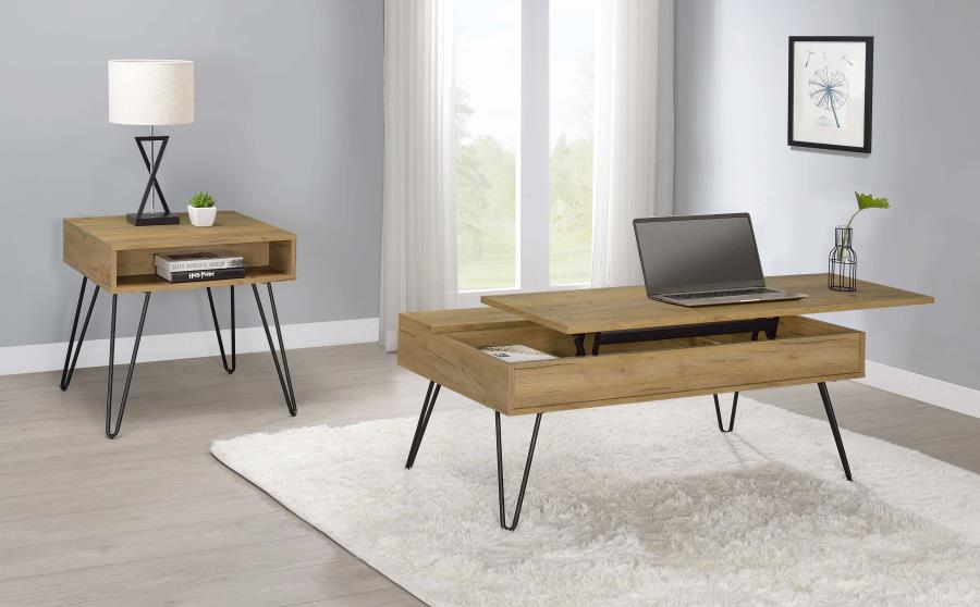 Fanning Brown End Table - MyWaynesHome #