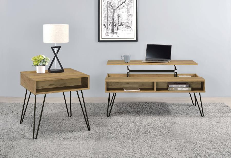 Fanning Brown End Table - MyWaynesHome #