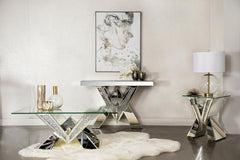 Taffeta Silver Sofa Table - MyWaynesHome #
