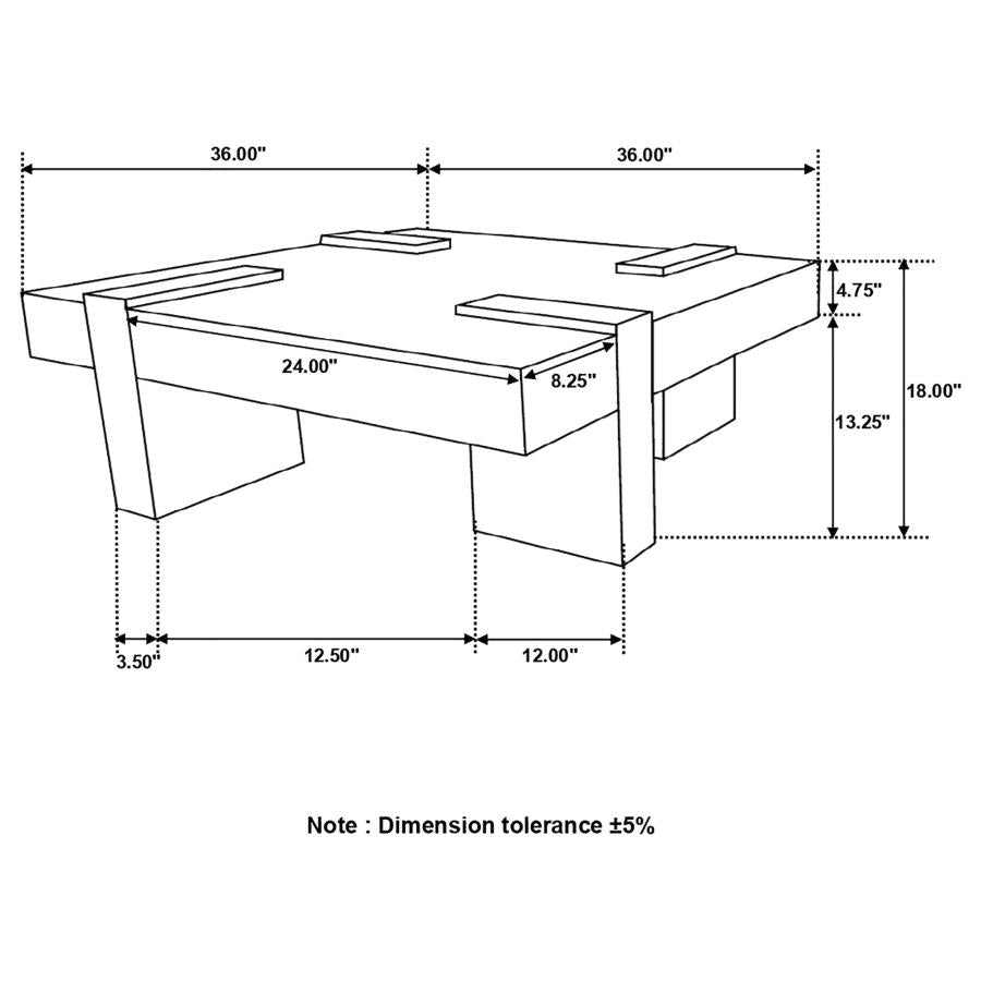 Samira Brown Coffee Table - MyWaynesHome #