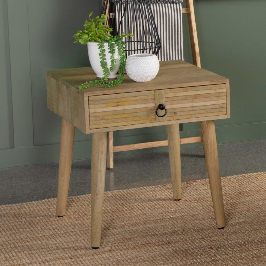 Zabel Brown End Table - MyWaynesHome #