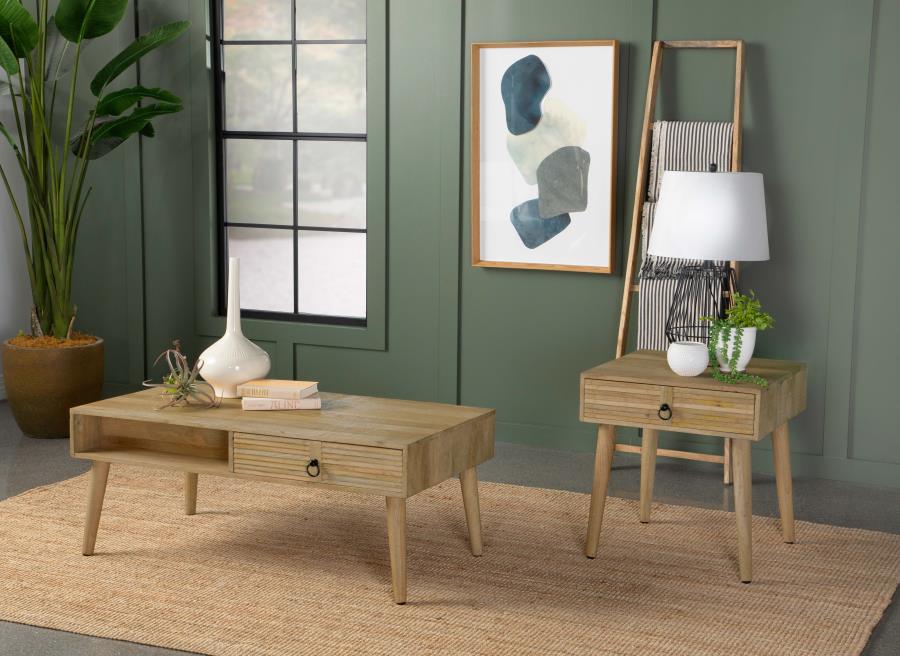 Zabel Brown End Table - MyWaynesHome #