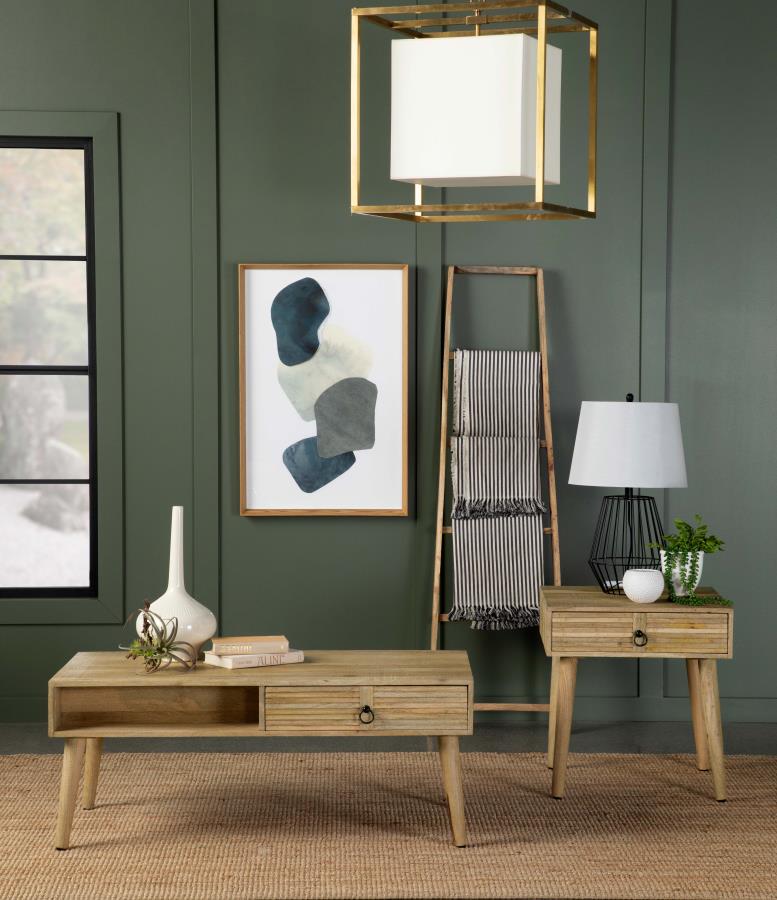 Zabel Brown End Table - MyWaynesHome #