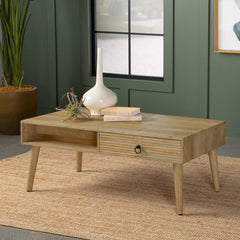 Zabel Brown Coffee Table - MyWaynesHome #