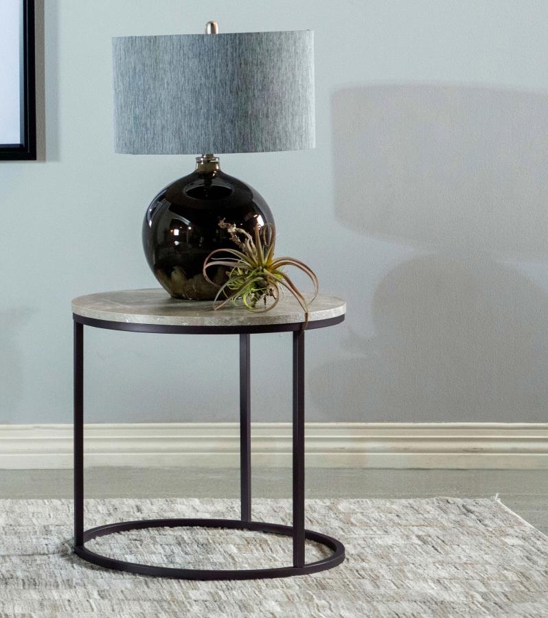 Lainey Grey End Table - MyWaynesHome #