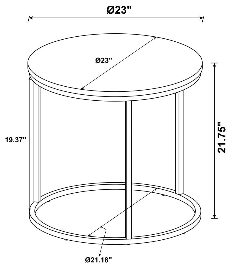 Lainey Grey End Table - MyWaynesHome #