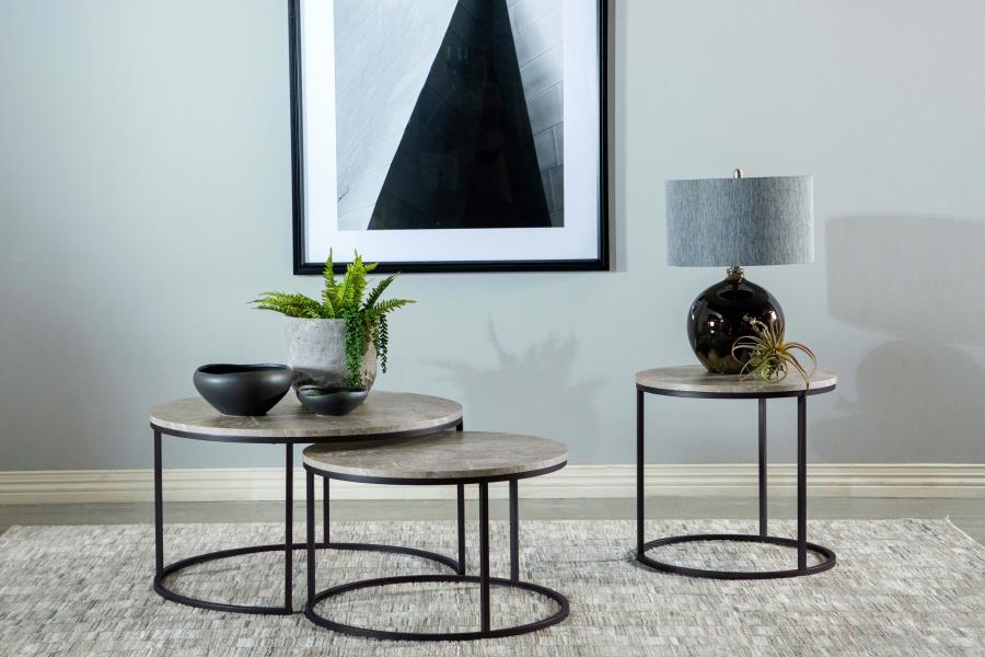 Lainey Grey End Table - MyWaynesHome #