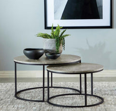Lainey Grey 2 Pc Nesting Coffee Table - MyWaynesHome #