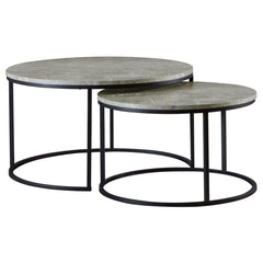 Lainey Grey 2 Pc Nesting Coffee Table - MyWaynesHome #