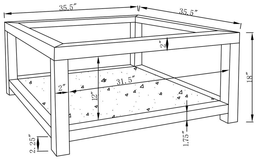 Valentina Silver Coffee Table - MyWaynesHome #