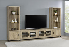 Sachin Brown 3 Pc Entertainment Center - MyWaynesHome #