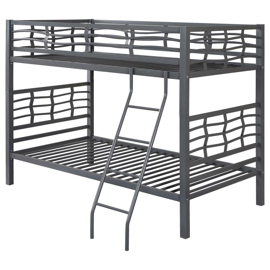 Fairfax Grey Twin / Twin Bunk Bed - MyWaynesHome #