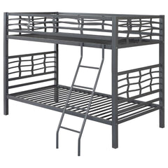 Fairfax Grey Twin / Twin Bunk Bed - MyWaynesHome #