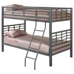 Fairfax Grey Twin / Twin Bunk Bed - MyWaynesHome #