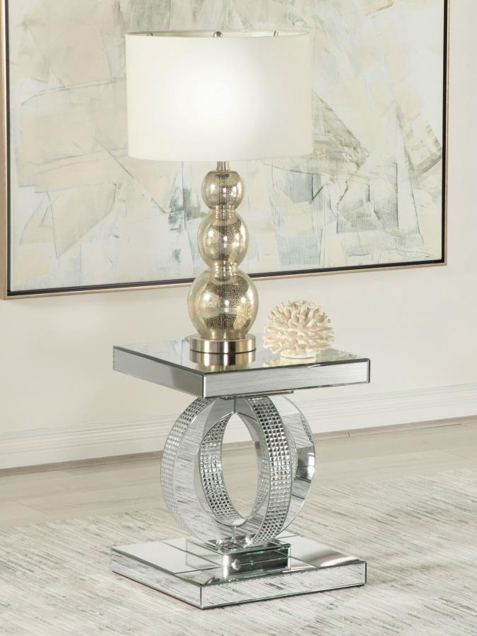 Breena Silver End Table - MyWaynesHome #