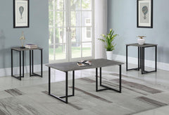 Nyla Grey 3 Pc Coffee Table Set - MyWaynesHome #