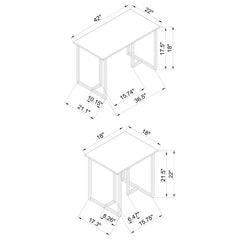 Nyla Grey 3 Pc Coffee Table Set - MyWaynesHome #