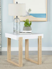 Pala White End Table - MyWaynesHome #