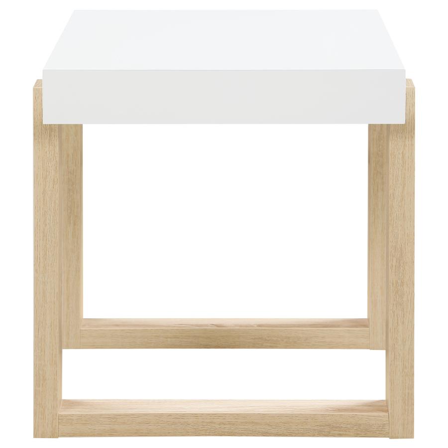 Pala White End Table - MyWaynesHome #