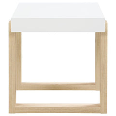 Pala White End Table - MyWaynesHome #