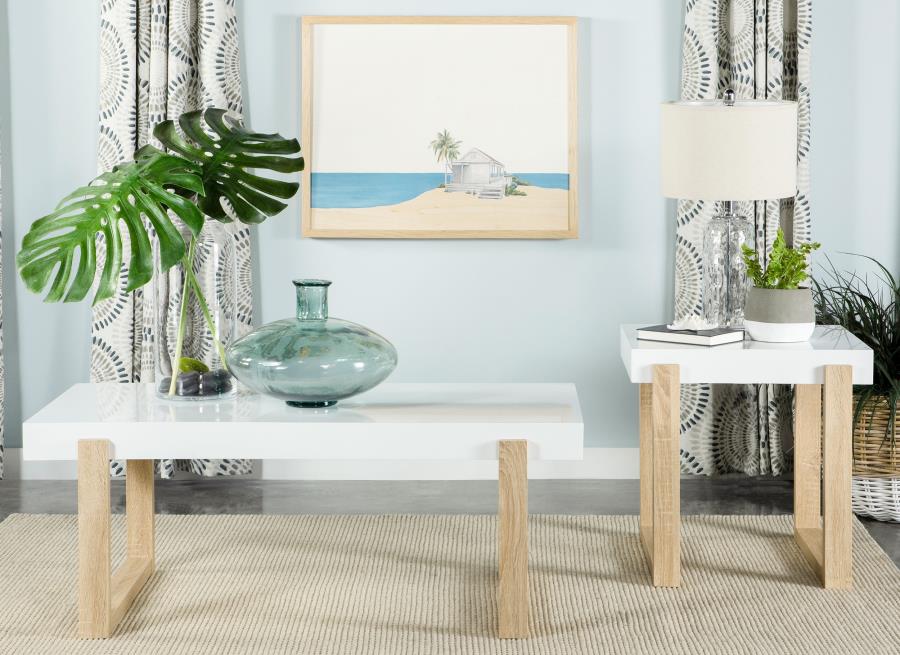 Pala White End Table - MyWaynesHome #