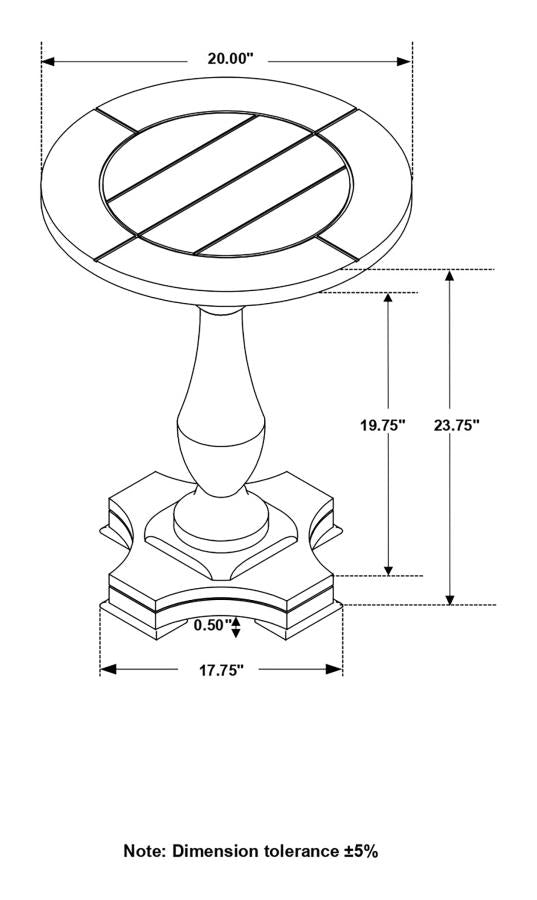 Morello Brown End Table - MyWaynesHome #