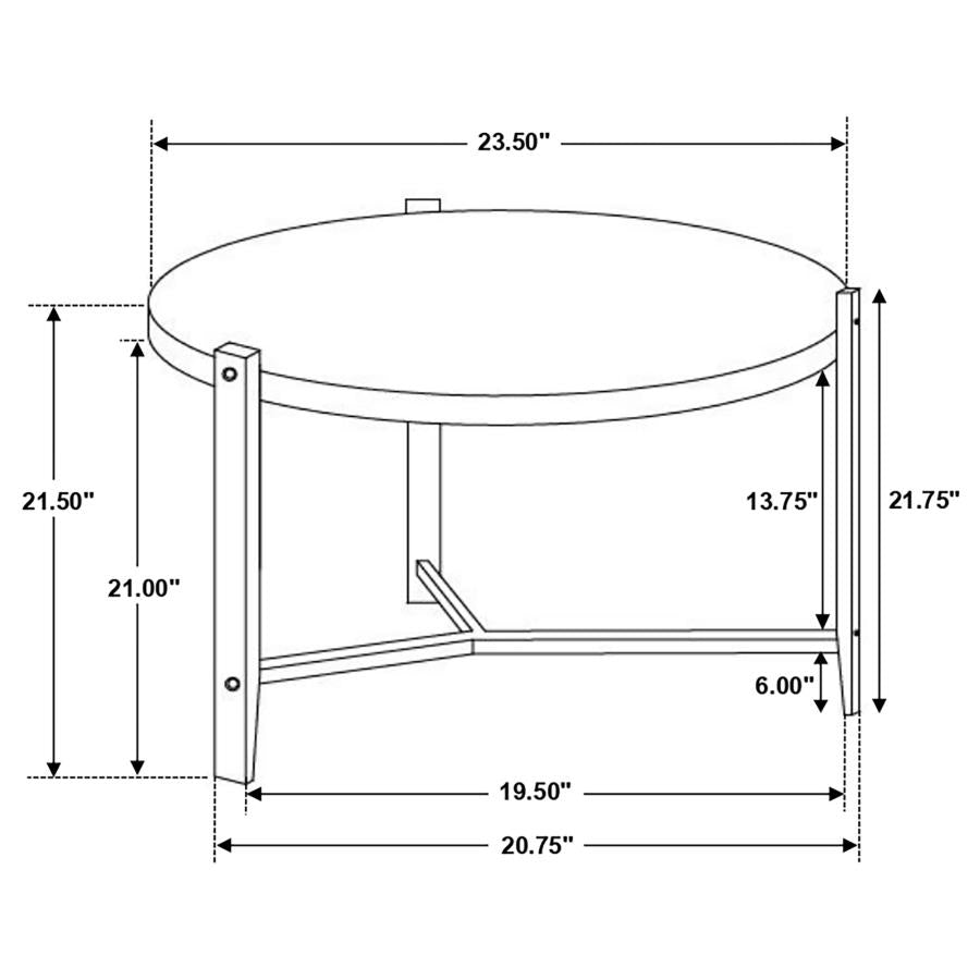 Tandi White End Table - MyWaynesHome #