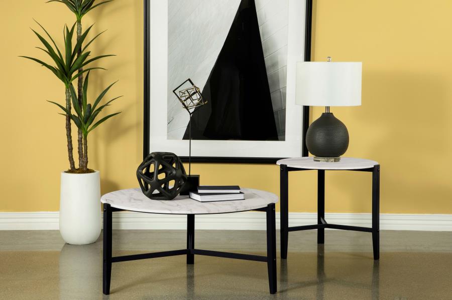 Tandi White End Table - MyWaynesHome #