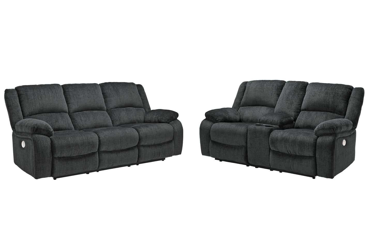 Draycoll Power Reclining Sofa and Loveseat - PKG007312