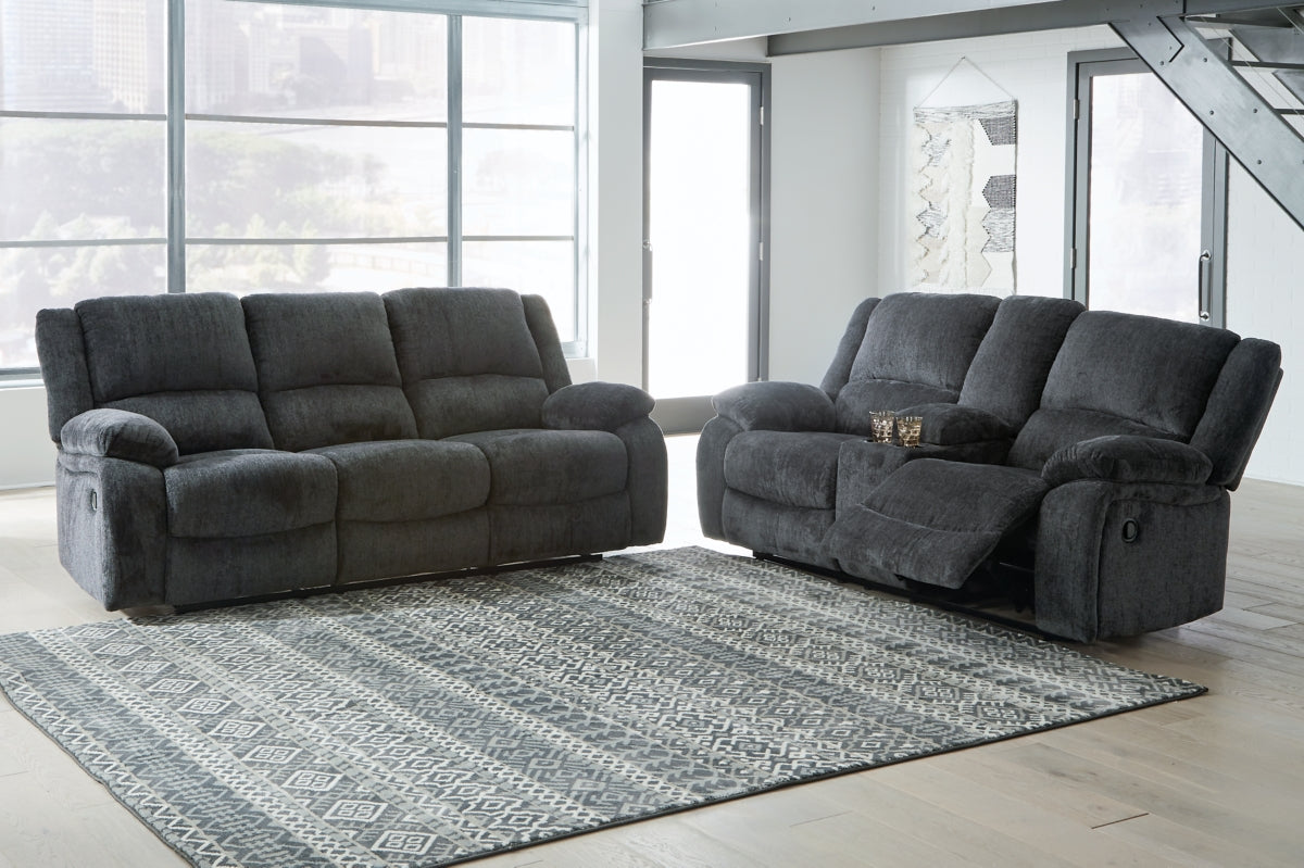 Draycoll Reclining Sofa and Loveseat - MyWaynesHome #